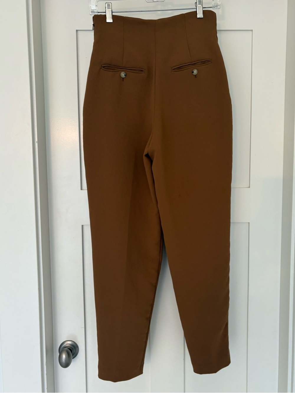 Wilfred High-Rise Tailored Trousers in Brown SZ 4 - Picture 3 of 6
